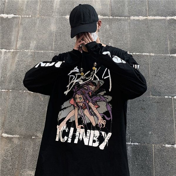 2021 new harajuku tshirt streetwear hip hop outono casual alta rua de manga longa solta punk moda japo t camisa masculina 3cl0, White;black
2021 new harajuku tshirt streetwear hip hop outono casual alta rua de manga longa solta punk moda japo t camisa masculina 3cl0, White;black