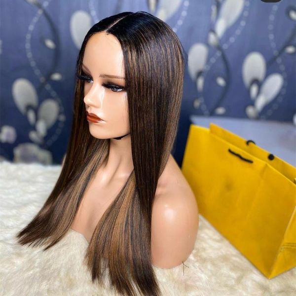 lace wigs black ombre brown highlight middle part front wig straight human hair for women pre plucked with babyhair hairline150%, Black;brown
lace wigs black ombre brown highlight middle part front wig straight human hair for women pre plucked with babyhair hairline150%, Black;brown