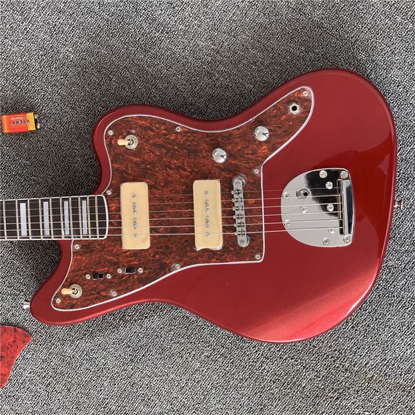 heritage classic jaguar jazz guitar metal red vintage pickup red tortoise shell guard plate.can be customized
heritage classic jaguar jazz guitar metal red vintage pickup red tortoise shell guard plate.can be customized