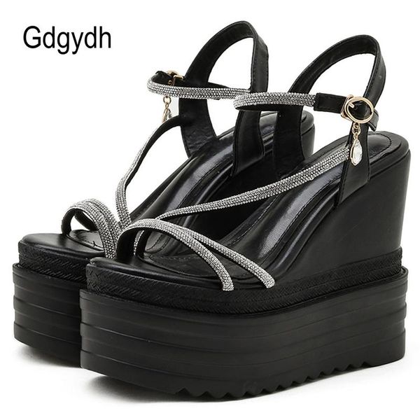 dress shoes gdgydh platform wedges comfy sandals women bling crystal party nightclub wear female footwear cool ankle strap, Black
dress shoes gdgydh platform wedges comfy sandals women bling crystal party nightclub wear female footwear cool ankle strap, Black