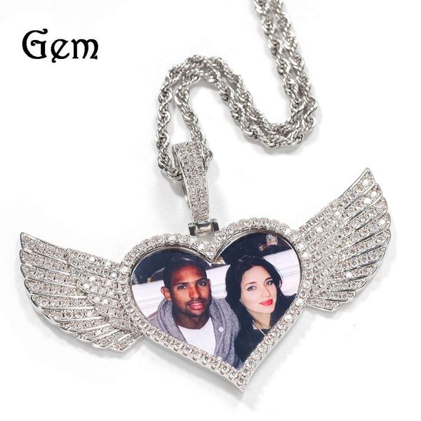 hip hop gumeng copper zircon love wings p pendant memory p necklace creative jewelry, Silver
hip hop gumeng copper zircon love wings p pendant memory p necklace creative jewelry, Silver