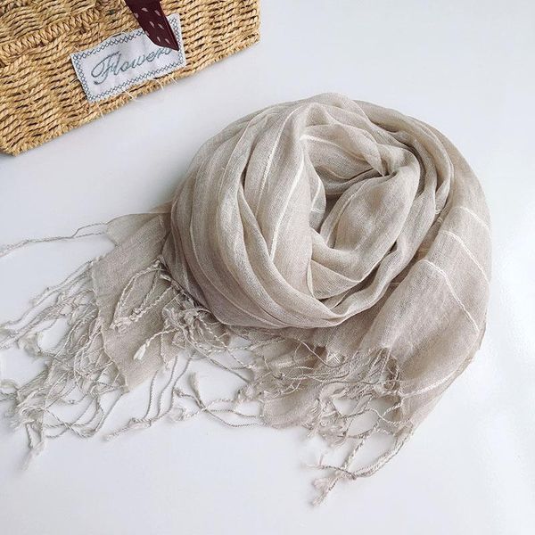 scarves japanese pure linen primary color natural retro style big belly yarn plaid stripe scarf air conditioning shawl, Blue;gray
scarves japanese pure linen primary color natural retro style big belly yarn plaid stripe scarf air conditioning shawl, Blue;gray