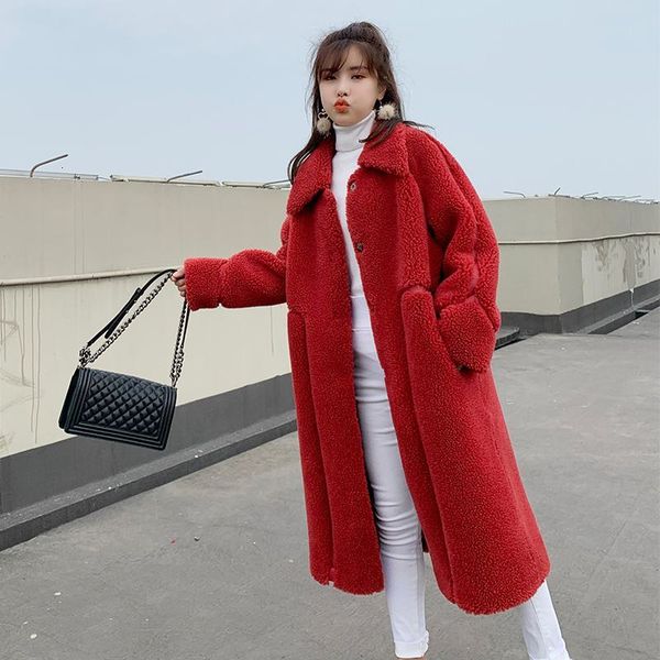 2021 women winter new oversize real lamb coat natural sheep shearing fur long coats female plush genuine wool jacket k29554rl, Black
2021 women winter new oversize real lamb coat natural sheep shearing fur long coats female plush genuine wool jacket k29554rl, Black