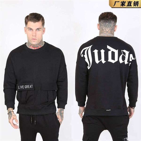 straight 2021 new men's fitness bodysuit work clothes casual loose spring and autumn long sleeve round neck, Black
straight 2021 new men's fitness bodysuit work clothes casual loose spring and autumn long sleeve round neck, Black
