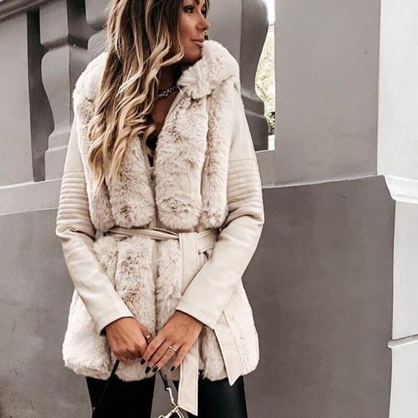 women's fur & faux zoepo winter slim coats women fashion hooded warm jackets elegant tie belt leather female ladies, Black
women's fur & faux zoepo winter slim coats women fashion hooded warm jackets elegant tie belt leather female ladies, Black