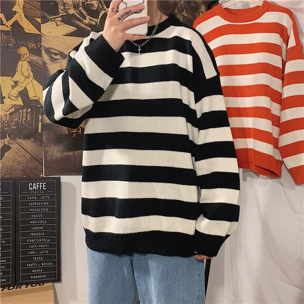 women's sweaters oversized sweater women striped knitted winter autumn korean style pullovers ladies harajuku streetwear jersey mujer, White;black
women's sweaters oversized sweater women striped knitted winter autumn korean style pullovers ladies harajuku streetwear jersey mujer, White;black