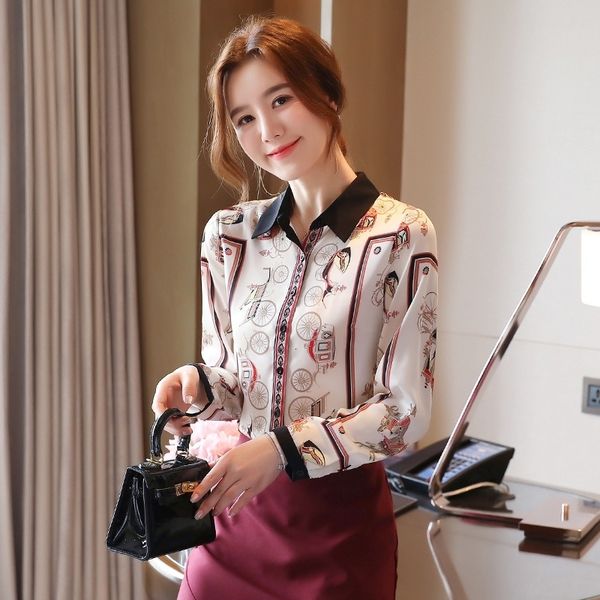 women's blouses with long sleeves printed shirt 2021 fall fashion loose shirt from the ladies'upper office shirts rrhl, Black
women's blouses with long sleeves printed shirt 2021 fall fashion loose shirt from the ladies'upper office shirts rrhl, Black