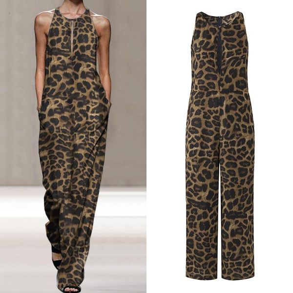 women's jumpsuits & rompers 2021 vonda party women vintage leopard printed playsuits ol hollow sleeveless overalls casual pants plus si, Black;white
women's jumpsuits & rompers 2021 vonda party women vintage leopard printed playsuits ol hollow sleeveless overalls casual pants plus si, Black;white