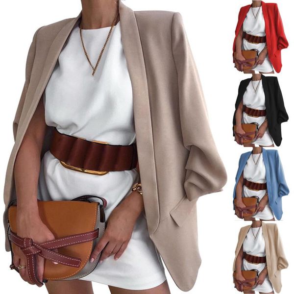 women's suits & blazers women spring fall elegant blazer lapel long sleeve solid cardigan coats 3xl plus size office lady formal outerw, White;black
women's suits & blazers women spring fall elegant blazer lapel long sleeve solid cardigan coats 3xl plus size office lady formal outerw, White;black