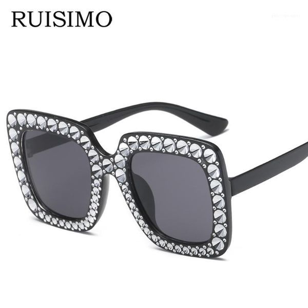 sunglasses ruisimo 2021 designer ladies oversized square women diamond frame mirror sun glasses for female, White;black
sunglasses ruisimo 2021 designer ladies oversized square women diamond frame mirror sun glasses for female, White;black
