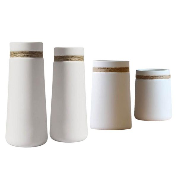 vases flower vase white ceramic matte with rope for dried centerpiece crafts home table decoration
vases flower vase white ceramic matte with rope for dried centerpiece crafts home table decoration