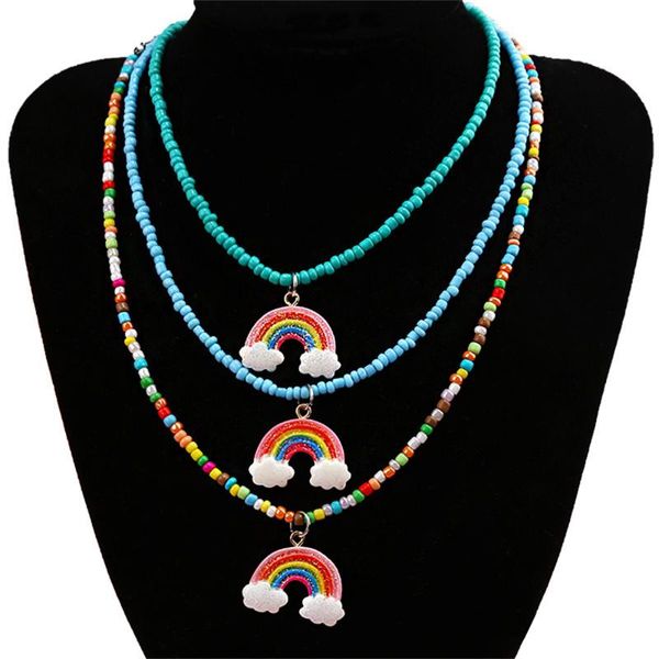 chokers rainbow choker necklace for women seed beads chain necklaces ecklace women's fashion wild sweet colorful collar jewelry gift, Golden;silver
chokers rainbow choker necklace for women seed beads chain necklaces ecklace women's fashion wild sweet colorful collar jewelry gift, Golden;silver