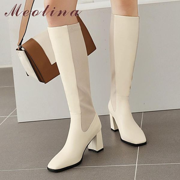boots meotina pu leather riding shoes women high thick knee square toe zipper ladies footwear autumn winter 46 brown, Black
boots meotina pu leather riding shoes women high thick knee square toe zipper ladies footwear autumn winter 46 brown, Black