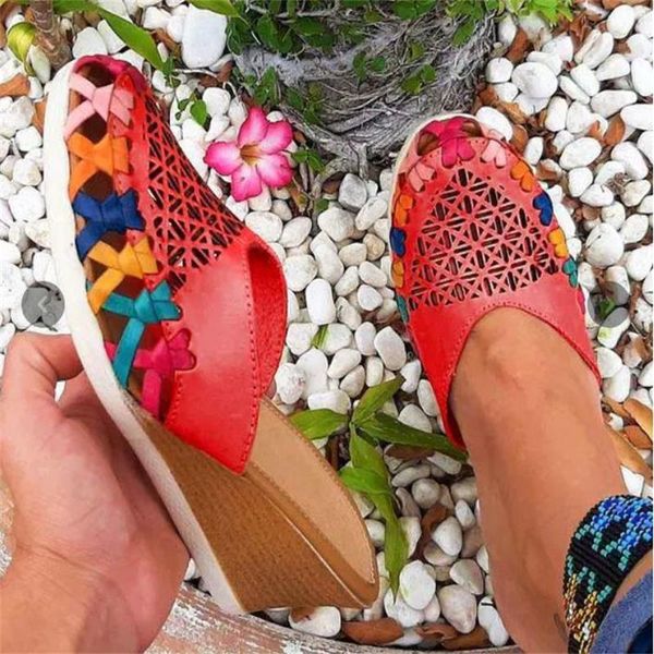slippers 2021 women's european and american slippers, ethnic style wedge sandals color matching zapatos de mujer zq0276, Black
slippers 2021 women's european and american slippers, ethnic style wedge sandals color matching zapatos de mujer zq0276, Black