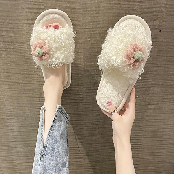 slippers house platform flat shoes female flower fur flip flops slides massage plush basic floral sweet pu rubber home sl, Black
slippers house platform flat shoes female flower fur flip flops slides massage plush basic floral sweet pu rubber home sl, Black