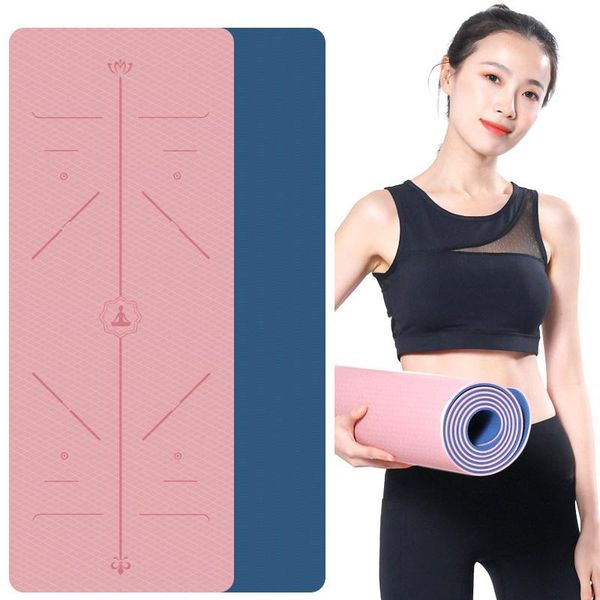 yoga mats 6mm tpe double layer non-slip mat exercise pad with position line fitness gymnastics pilates acupressure massage
yoga mats 6mm tpe double layer non-slip mat exercise pad with position line fitness gymnastics pilates acupressure massage