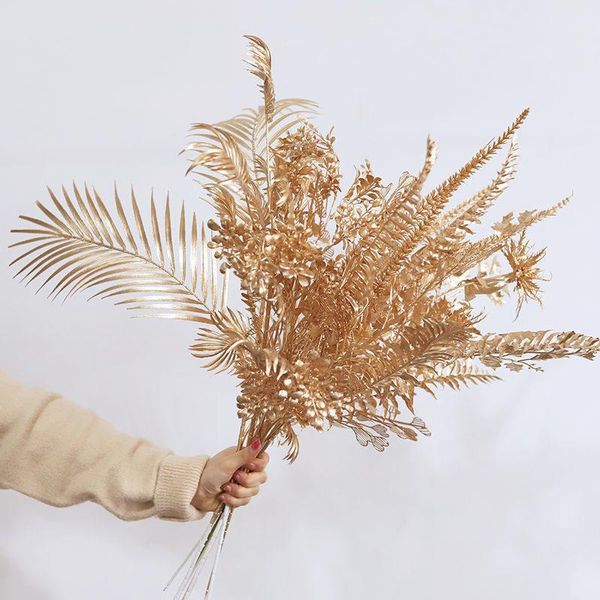decorative flowers & wreaths christmas decoration artificial flower golden plants leaf home wedding party wall arrangement material
decorative flowers & wreaths christmas decoration artificial flower golden plants leaf home wedding party wall arrangement material