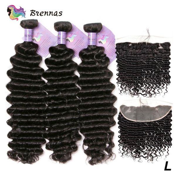 human hair bulks brazilian bundles with 13x4 lace frontal deep wave remy extension women, Black
human hair bulks brazilian bundles with 13x4 lace frontal deep wave remy extension women, Black