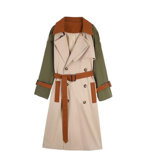women's trench coats lordlds coat colorblock long double-breasted with belt lady windbreaker spring autumn outerwear clothes, Tan;black
women's trench coats lordlds coat colorblock long double-breasted with belt lady windbreaker spring autumn outerwear clothes, Tan;black