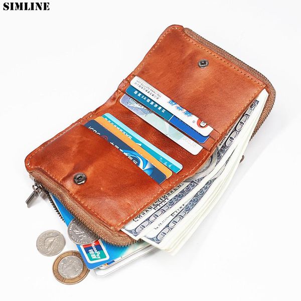 wallets 100% genuine leather wallet men male vintage handmade short bifold purse card holder with zipper coin pocket money bag, Red;black
wallets 100% genuine leather wallet men male vintage handmade short bifold purse card holder with zipper coin pocket money bag, Red;black