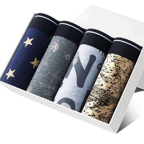 underpants man breathable boxer men cotton print men's set gentlemen underwear comfortable panties shorts, Black;white
underpants man breathable boxer men cotton print men's set gentlemen underwear comfortable panties shorts, Black;white