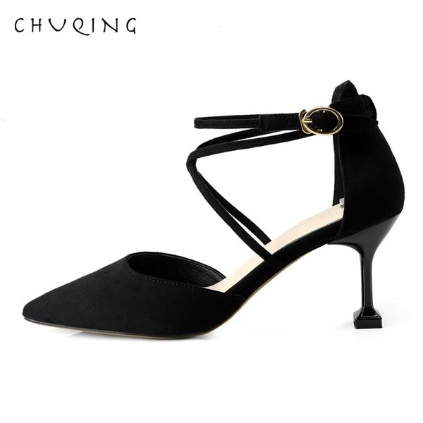 chuqing 2019 fashion solid color low to help women's shoes spring new pointed high heels women, Black
chuqing 2019 fashion solid color low to help women's shoes spring new pointed high heels women, Black