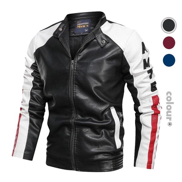 men's jackets motorcycle leather jacket biker outwear casual slim men spring design bomber coat chaqueta hombre, Black;brown
men's jackets motorcycle leather jacket biker outwear casual slim men spring design bomber coat chaqueta hombre, Black;brown