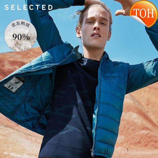 winter light-weight selected outwear men's detachable hood duck down jacket coat s|419312505, Black
winter light-weight selected outwear men's detachable hood duck down jacket coat s|419312505, Black