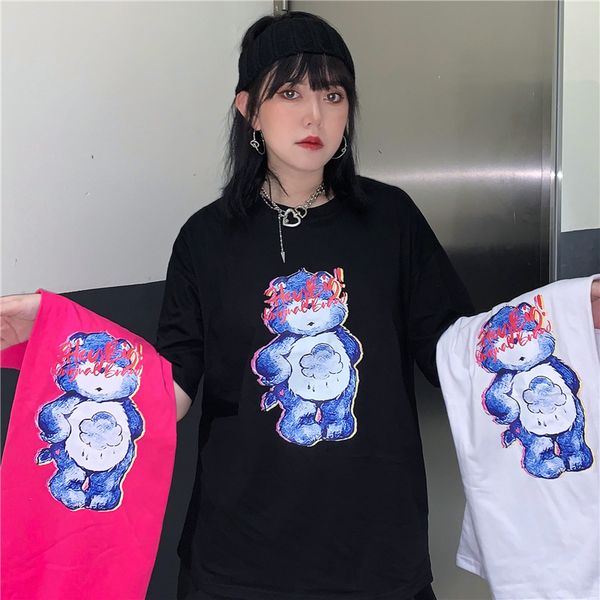 harajuku style short-sleeved female ins super fire port style all-match loose t-shirt, White
harajuku style short-sleeved female ins super fire port style all-match loose t-shirt, White