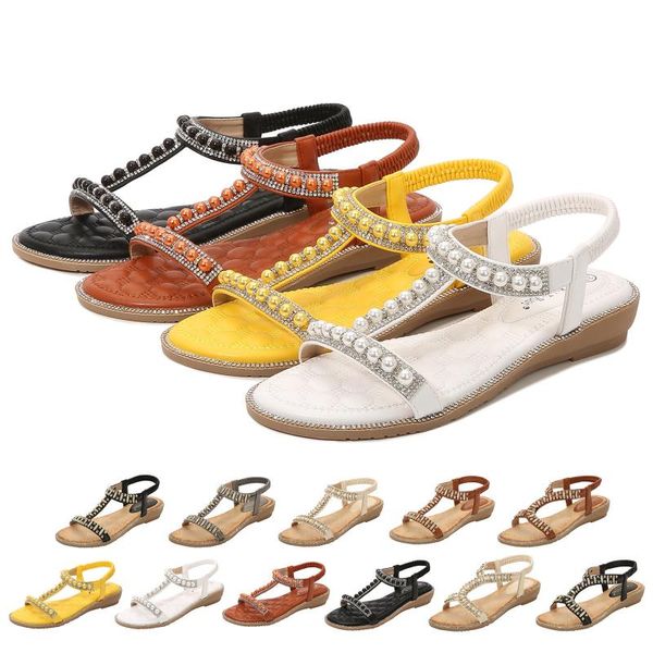 sandals summer shoes spot sales for womens studded crystal wedges elastic strap roman, Black
sandals summer shoes spot sales for womens studded crystal wedges elastic strap roman, Black