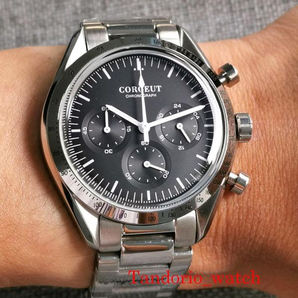 wristwatches 40mm japan quartz men's watch black blue green dial chronograph function stainless steel bracelet, Slivery;brown
wristwatches 40mm japan quartz men's watch black blue green dial chronograph function stainless steel bracelet, Slivery;brown