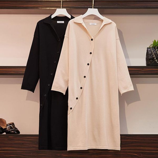 casual dresses ehqaxin 2021 autumn winter large size womens knit fashion v-neck loose button long sleeve mid-length dress ladies l-4xl, Black;gray
casual dresses ehqaxin 2021 autumn winter large size womens knit fashion v-neck loose button long sleeve mid-length dress ladies l-4xl, Black;gray