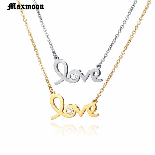 pendant necklaces maxmoon infinity gold love zirconia letter stainless steel necklace fashion jewelry for women gift, Silver
pendant necklaces maxmoon infinity gold love zirconia letter stainless steel necklace fashion jewelry for women gift, Silver
