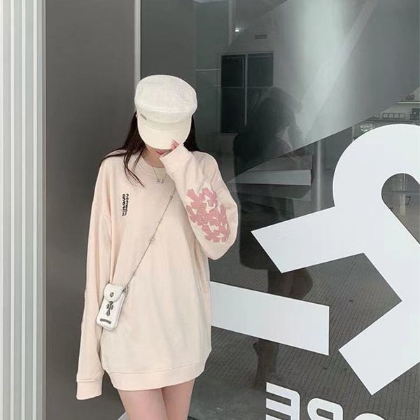 21ss autumn and winter new fashion trend crow ~ stitched pink cross terry round neck sweater ins trend, Black
21ss autumn and winter new fashion trend crow ~ stitched pink cross terry round neck sweater ins trend, Black