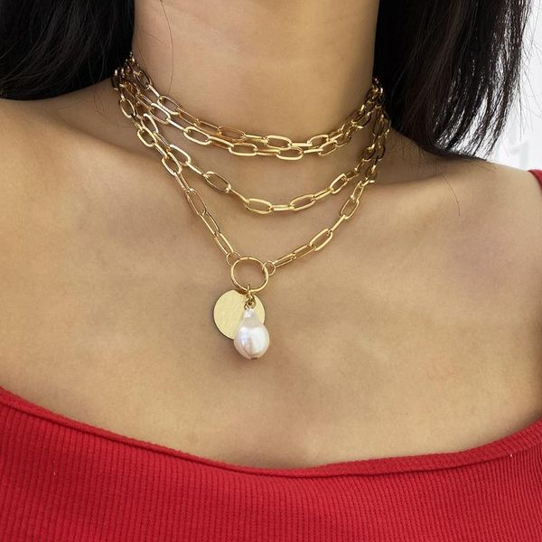chokers otoky necklace alloy for women gold creative multilayer chain jewelry gift, Golden;silver
chokers otoky necklace alloy for women gold creative multilayer chain jewelry gift, Golden;silver