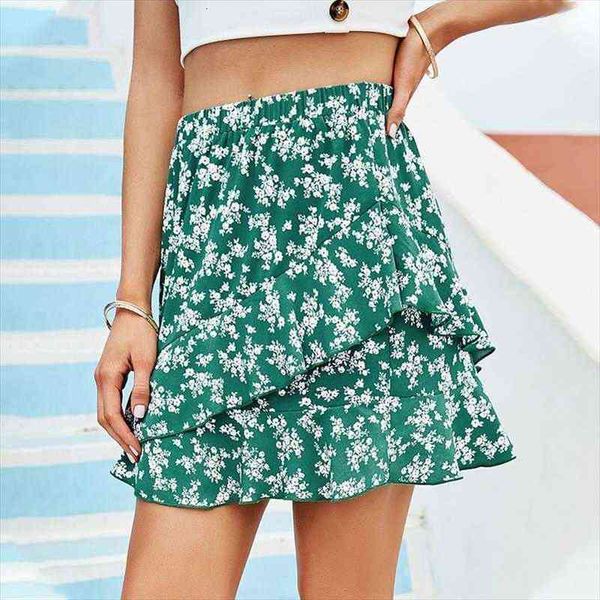 summer skirt floral fishtail womens shorts beach fashion european and american green size, White;black
summer skirt floral fishtail womens shorts beach fashion european and american green size, White;black