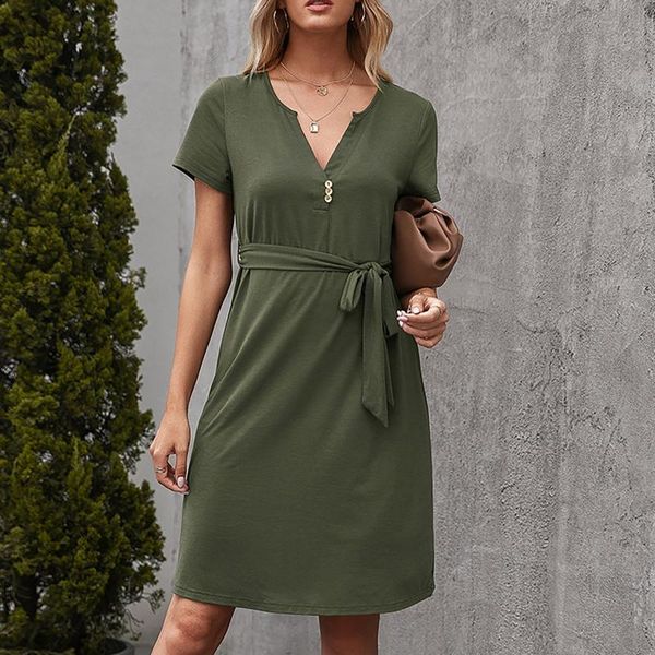 casual dresses women bandage dress elegant solid color v-neck midi evening party wear summer loose sundress robes, Black;gray
casual dresses women bandage dress elegant solid color v-neck midi evening party wear summer loose sundress robes, Black;gray