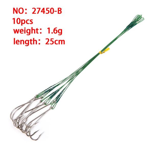 5/10pcs 25/27cm fishhooks fishing gear sea fishing wire hook fishhooks outdoor steel wire the super version
5/10pcs 25/27cm fishhooks fishing gear sea fishing wire hook fishhooks outdoor steel wire the super version