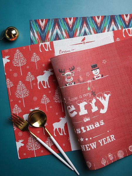 mats & pads nordic style waterproof thick christmas prints pvc placemats anti-skip holiday tableware heat resistant bowls pots
mats & pads nordic style waterproof thick christmas prints pvc placemats anti-skip holiday tableware heat resistant bowls pots