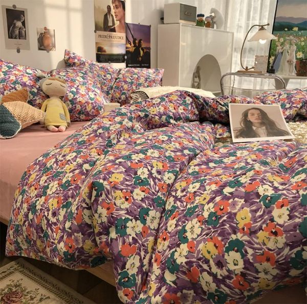 bedding sets romantic purple pastoral floral set,comfortable cotton twin full home textile bed sheet pillow case quilt cover
bedding sets romantic purple pastoral floral set,comfortable cotton twin full home textile bed sheet pillow case quilt cover