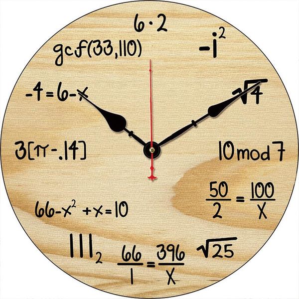 wall clocks math clock each hour marked by a simple equation unique office clab decorative
wall clocks math clock each hour marked by a simple equation unique office clab decorative