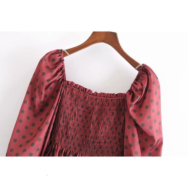 2021 new slim shirt short dots print long sleeve shirts women square collar 8biw, Tan;black
2021 new slim shirt short dots print long sleeve shirts women square collar 8biw, Tan;black