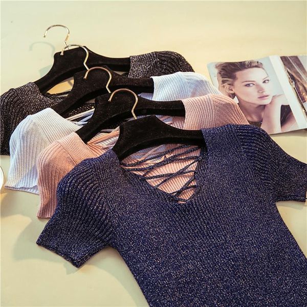 women's t-shirt fashion bright wire hollow women clothes 2021 summer short sleeve v-neck solid slim pullover ladies casual streetwear k, White
women's t-shirt fashion bright wire hollow women clothes 2021 summer short sleeve v-neck solid slim pullover ladies casual streetwear k, White