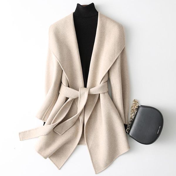 women's wool & blends yolanfairy double sided cashmere jackets autumn winter coat women warm overcoat abrigo ydm005 mf639, Black
women's wool & blends yolanfairy double sided cashmere jackets autumn winter coat women warm overcoat abrigo ydm005 mf639, Black