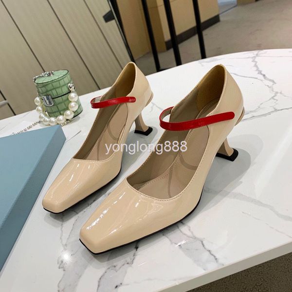 dress shoes spring french one button thin heel single shoes women's mary jane square head cowhide, Black
dress shoes spring french one button thin heel single shoes women's mary jane square head cowhide, Black