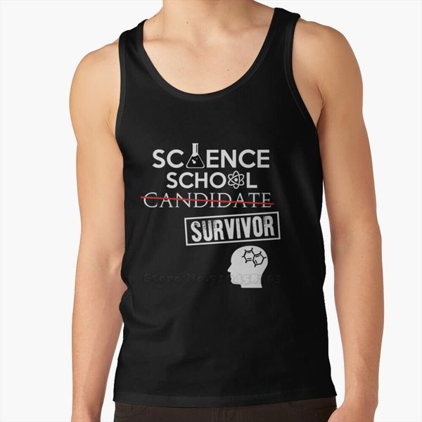 science school surviror graduation shirt mens gyms tank men fitness sleeveless male outdoor sports vest, White;black
science school surviror graduation shirt mens gyms tank men fitness sleeveless male outdoor sports vest, White;black