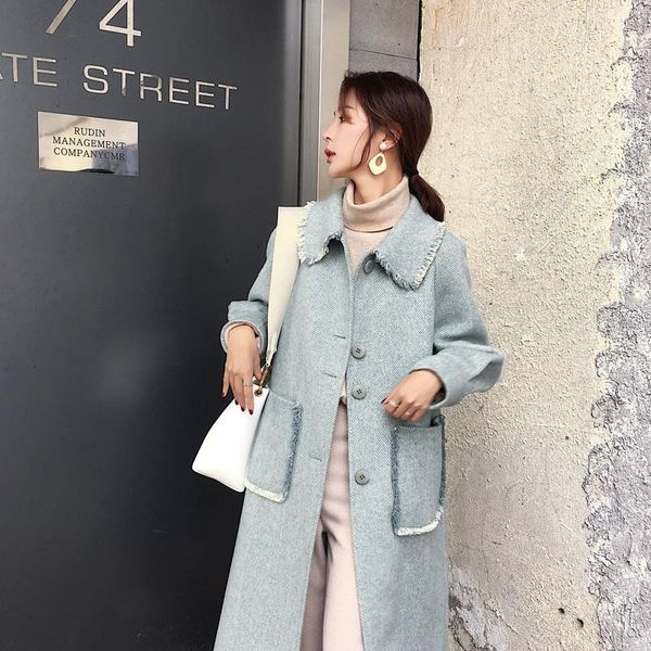 women's wool & blends korean coat women double-sided woolen coats pink long autumn winter female jacket casaco feminino 2021 y18dm072, Black
women's wool & blends korean coat women double-sided woolen coats pink long autumn winter female jacket casaco feminino 2021 y18dm072, Black