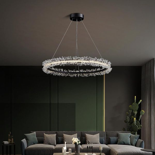 pendant lamps post-modern living room chandelier modern light luxury crystal lamp circular ring creative artist bedroom dining
pendant lamps post-modern living room chandelier modern light luxury crystal lamp circular ring creative artist bedroom dining