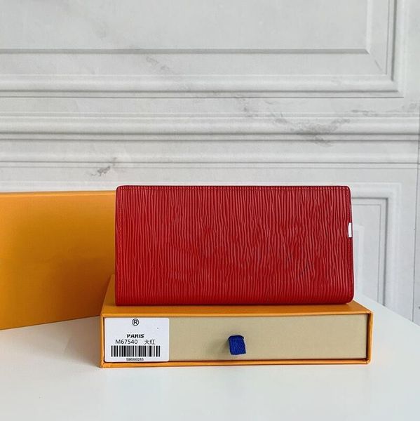 2021 new luxury fashion designer wallet classic water ripple single zipper credit true leather wallet, Red;black
2021 new luxury fashion designer wallet classic water ripple single zipper credit true leather wallet, Red;black
