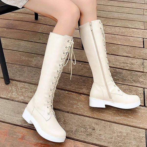 dress shoes boots women's autumn and winter casual heavy soled lace up high large, Black
dress shoes boots women's autumn and winter casual heavy soled lace up high large, Black